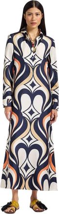 La DoubleJ Jurk Swing Jurk - Dames - Maxi kleedjes - Veelkleurig - M - Kleedjes