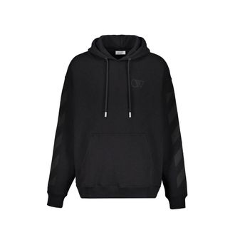 Off-white Black Cotton Mens Sweatshirt