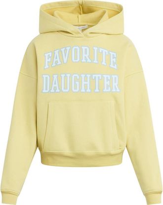 Favorite Daughter The Collegiate Graphic Hoodie in Golden/off White at Nordstrom, Size X-Small