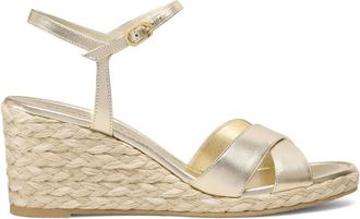 Stuart Weitzman Dayna Espadrille Wedge - Dames - Sleehakken - Geel - 41 EU - Schoenen