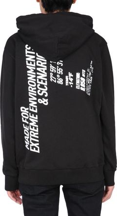 Ih Nom Uh Nit Cotton Drawstring Hoodie Sweatshirt - Black