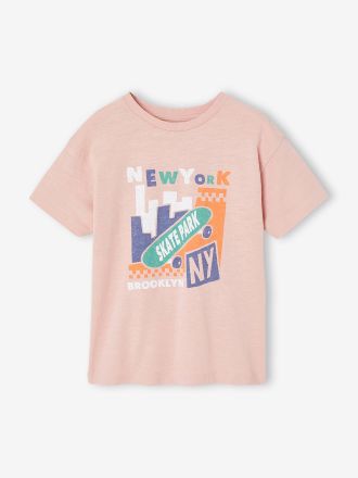 Vertbaudet T-shirt gar&ccedil;on motif graphique blush