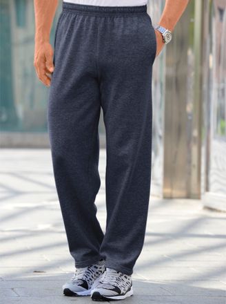 Fruit Of The Loom Trainingshose FRUIT OF THE LOOM, Damen, Gr. 4, Normalgr&ouml;ssen, blau (dunkelblau), 80% Baumwolle, 20% Polyester, unifarben, lang, Hosen Trainingshose