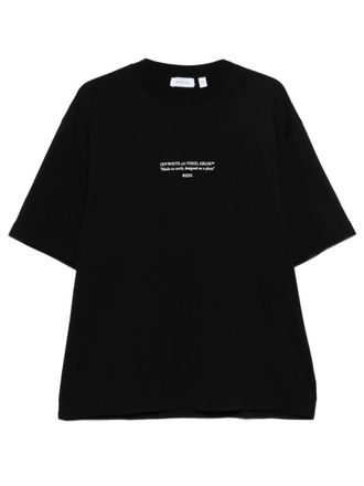 Off-white Black Crew Neck T-Shirts