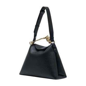 Erdem Womens Leather Shoulder Bag Black Calfskin