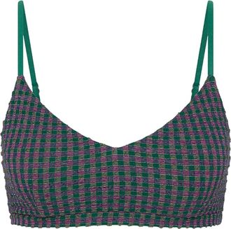 The Upside Reggiseno a quadri Aliki Ballet - Verde