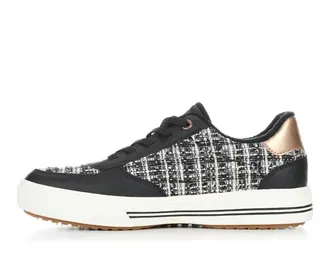 Skechers Womens Arch Fit Arcade Sneakers In Black/rose Gold