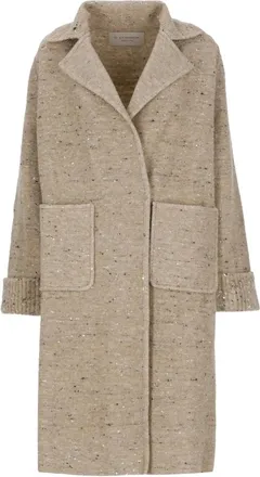 D.exterior Abrigo de Lana - Knitwear - Mujer - Beige - XS