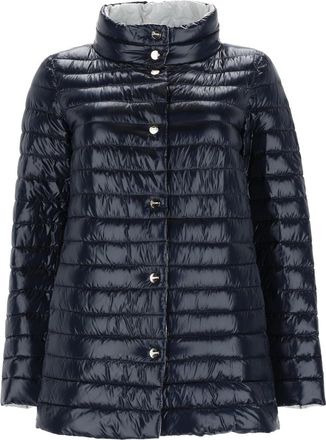 Herno Glossy Quilted High Collar Polyamide Down Jacket
