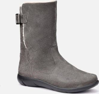Hotter Womens Carlow Wide Womens Warm Lined Boots - Grey - Size: 6.5