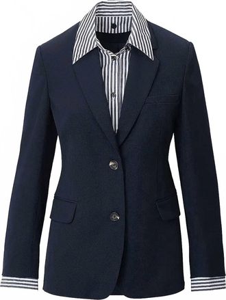 Rag & Bone Womens Frank Poplin Balzer In Blue
