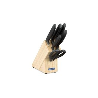 Arcos Taco De 5 Cuchillos Y Tijera Arcos Niza 136100 De 6 Piezas De Acero Inoxidable Nitrum Y Mango De Polipropileno Con Caja De Regalo