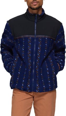 Prana Hurricane Fleece Sweater in Capulet Blue Wishbone at Nordstrom, Size Xx-Large