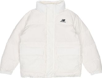 New Balance Essential Logo Puffer Jacket Asia Sizing White NPA4E013-IV