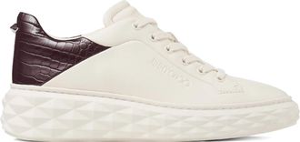 Jimmy Choo London White Diamond Sculptural Nappa Sneakers