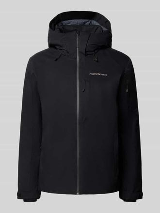 Peak Performance Jacke mit Napoleontasche Modell Maroon in Black, Gr&ouml;&szlig;e XL