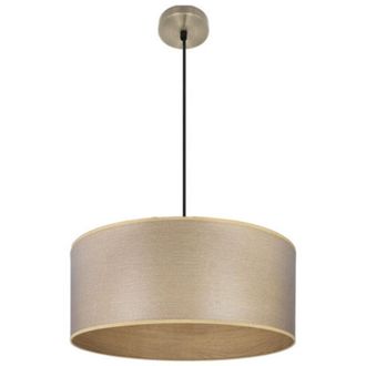 Fabrilamp Colgante Tania 1xe27 Cuero/madera Clara Regx50x50 Cm