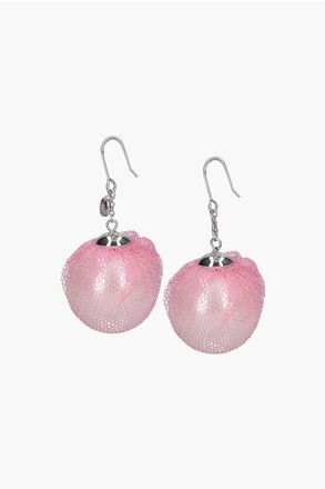Undercover Resin Pearl Earrings with Tulle Detail size Unica