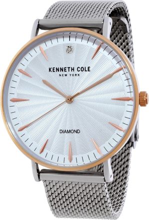 Kenneth Cole Diamond Quartz Silver Dial Mens Watch KCWGG2174602