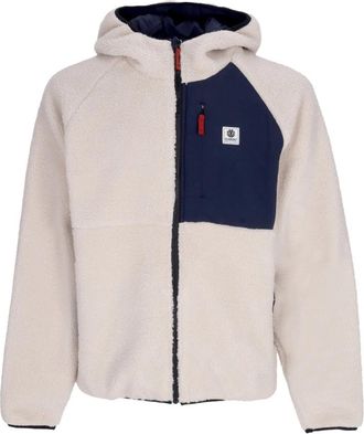 Element Zip Hoodie - Streetwear - Heren - Vesten met rits - Beige - XL - Wol - Hoodies & sweatvesten