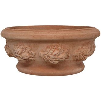Biscottini International Vasi Terracotta Artigianali 40x20x40 cm Vaso Terracotta Interno ed Esterno Vasetti Piante grasse Made in Ital - Biscottini