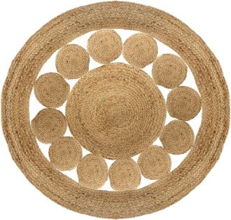 Atmosphera Atmosphera - Alfombra Calada De Yute D. 120 Cm Cr&eacute;ateur DInt&eacute;rieur