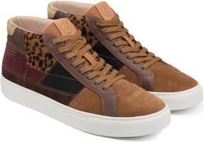 Greats Royale High Patchwork Sneaker in Tobacco Multi at Nordstrom Rack, Size 8