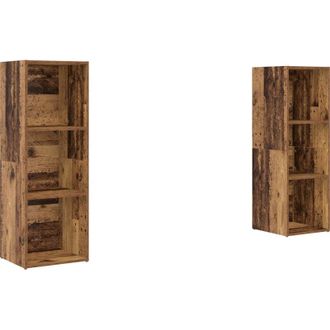 vidaXL Vidaxl - Conjunto De Mueble De Tv 2 Pcs Madera Vieja 107 X 35 X 37 Cm