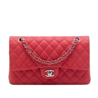 Chanel Pre-owned Classic Double Flap Shoulder Bag - Dames - Pre-owned - Rood - Maat: ONE Size Leer
