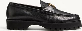 Valentino Garavani Mocassino VLogo Signature In Bufalo Uomo NERO 40.5