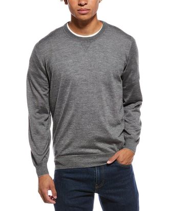 Brunello Cucinelli Cashmere & Silk-Blend Crewneck Sweater