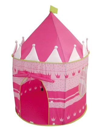 Roba Tienda de campaña infantil, con forma de castillo, incl. bolsa, rosa