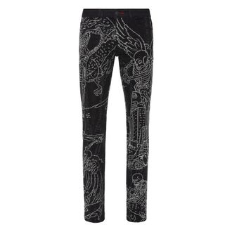 Philipp Plein Heren, Jeans, Zwart, Maat: W31 Denim