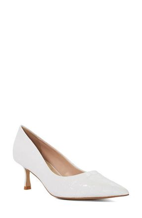 Dune London Achievable Pointed Toe Pump in White at Nordstrom, Size 7.5Us