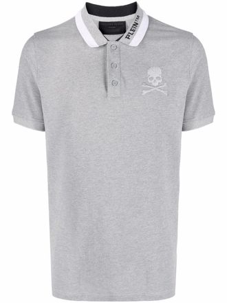 Philipp Plein Poloshirt met geborduurd logo - Grijs