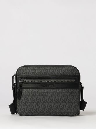 Michael Kors Borsa in cotone spalmato con monogram MK all over