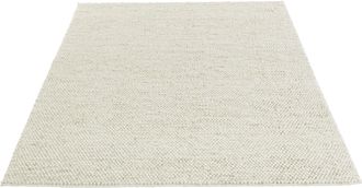 LeGer Home by Lena Gercke Wollteppich »Ainhoa, handgewebt, Wolle« rechteckig 12 mm Höhe einfarbig, Wolle, Teppich, Wohnzimmer, Schlafzimmer, Esszimmer
