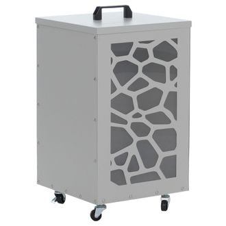 Hhg Contenedor De Pellets Hhg-260 Con Estructura Alveolar, Caja De Almacenamiento Para Pellets, Ideal Por Ejemplo Para Pienso Para Animales, Con Ruedas, 6