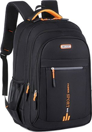 Generic Backpack Charms For Men Women Slim Business Backpack College School Backpack Fit 15.6 Small Travel Backpack for Men (Orange, One Size)