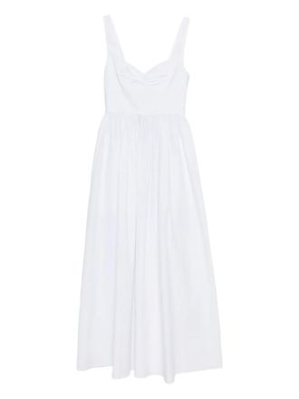 Matteau Bralette midi dress - women - Organic Cotton - 1 - White