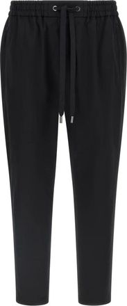 Dolce & Gabbana Broeken, Heren, Zwart, 2Xl, Katoen, Drawstring Broeken