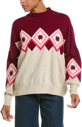 Brodie Poppy Fairisle Wool & Cashmere-Blend Sweater