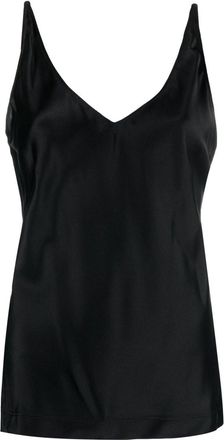 Dorothee Schumacher V-neck stretch-silk top - women - Spandex/Elastane/Silk/Silk - 1 - Black