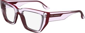 Karl Lagerfeld Brilmontuur Kl 6153 - unisex - Brillen - Roze - 52 MM - Accessoires