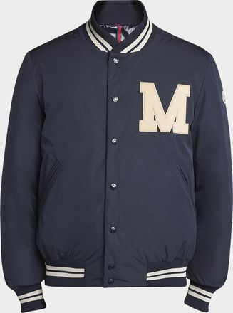 Moncler Men & apos;s Lateltin Padded Varsity Bomber Jacket