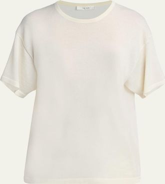 The Row Nonas Crewneck Cashmere Knit Top