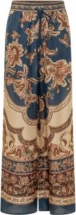 Zimmermann Aster Relaxed Broek - Dames - Wijde Broeken - Veelkleurig - M - Broeken