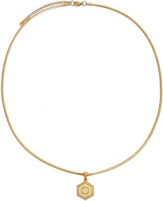 Petit Moments Initial Pendant Necklace in Gold-O at Nordstrom