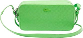 Lacoste Dames/Dames Chantaco Schoudertas van koeienleer (Groen)