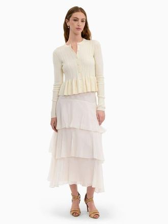 Rebecca Taylor Boucle Knit Cardigan in Ivory at Nordstrom, Size X-Small